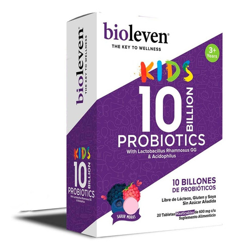 Bioleven Kids Probióticos 10 Billones 20tabletas Masticables