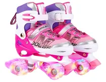 Comprar Patines Ajustables De 4 Ruedas Con Iluminación En Ruedas 