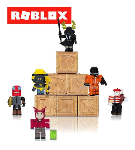 Imagen 2 de 7 de Roblox Figura Sorpresa X 3 + Virtual Item Orig Scarlet Kids