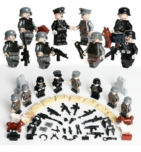 . 6soldado Batalla Moscú Bloques Y Figuras For Armar Juguete