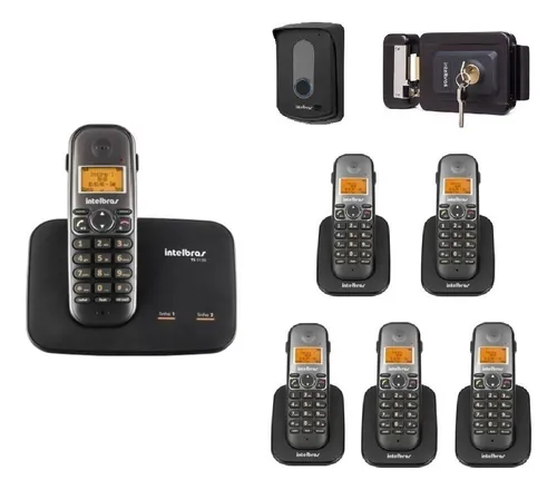 comprar Pabx Sem Fio Intelbras 2 Linhas 6 Ramais Porteiro Fechadura