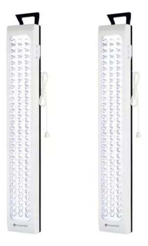 Pack X2 Lampara De Emergencia Led Luz Recargable 60 Led