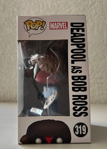 Funko Pop! Deadpool As Bob Ross Bobble Head (Usado)