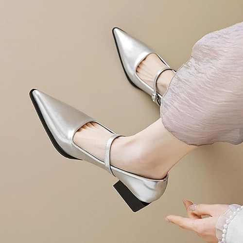 Zapatos De Vestir For Mujer Con Tacón Bajo Y Punta Fina