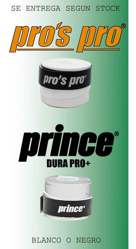 Imagen 3 de 7 de Protector Paleta Padel Textura Carbono + Cubre Grip Prince