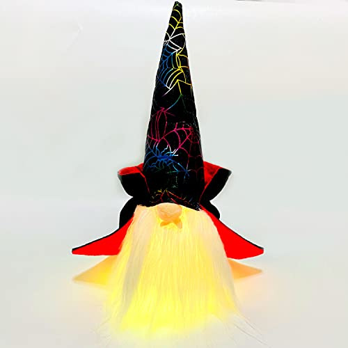 Gnomos De Halloween Lighted Plush Linterna, Lámpara 9sd48
