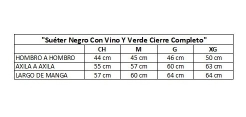 Imagen 5 de 5 de Suéter Negro Cierre Completo