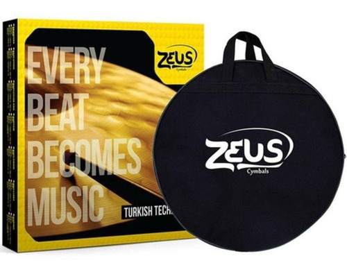 Kit Pratos Zeus Custom Set C 14,16,20 Hihat Crash Ride c/bolsa