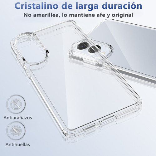 Funda Transparente Para Samsung S25 Edge Antiamarilleo