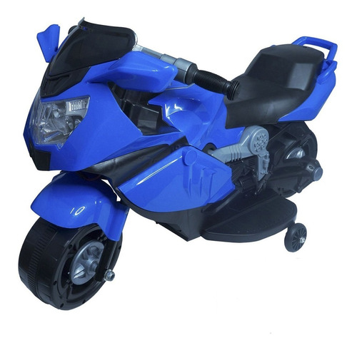 Imagem 1 de 7 de Mini Moto Elétrica Infantil C/ Luzes E Som Azul Importway