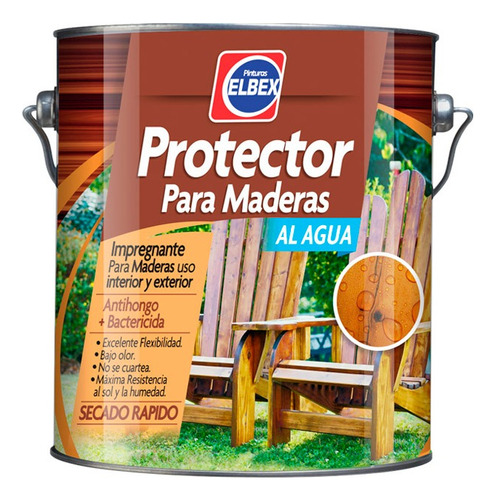 Protector Madera Al Agua 1lt Elbex F19