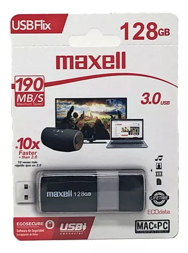 Flash Maxell Pendrive 128gb 3.0 Gris