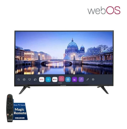 Televisor Challenger Led 43lwsmart Bt T2 Webos Fhd Netflixtv