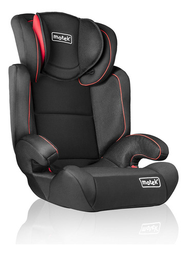 Autoasiento Silla Booster Motek Ova Carro 15kg A 36kg Color Negro