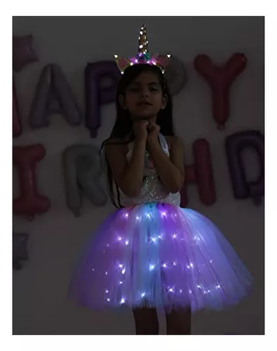  Davsolly Vestido de cumpleaños de unicornio para niñas