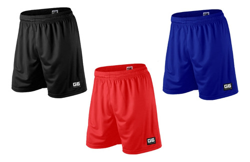 Pack X 3 Shorts Deportivos Futbol Basquet Running Pádel G6