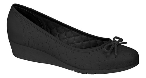 Sapato Feminino Fechado  Moleca Anabela 5156.705 Napa