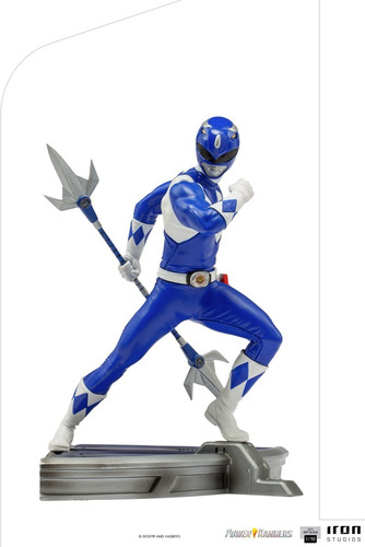 Figura Estatua Power Rangers Azul Iron Studios 1/10