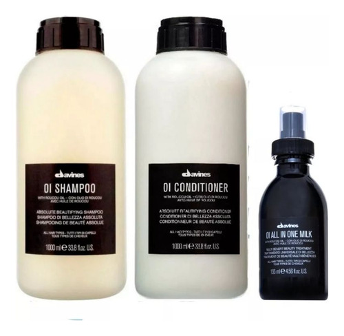 Davines Oi Sh 1 Litro + Oi Cond 1 Litro + One Milk 135 Ml