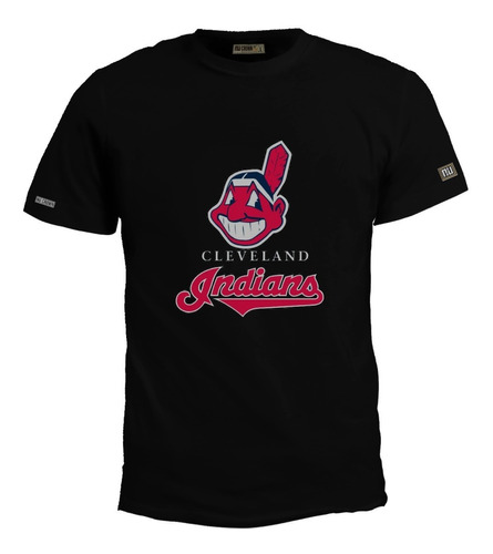 Camiseta Cleveland Indians Beisbol Logo Baseball Hombre Bto