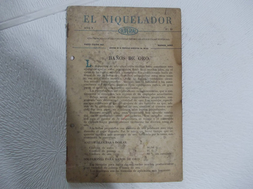 5919- Manual Duperial Baños De Oro Nº 20 1947