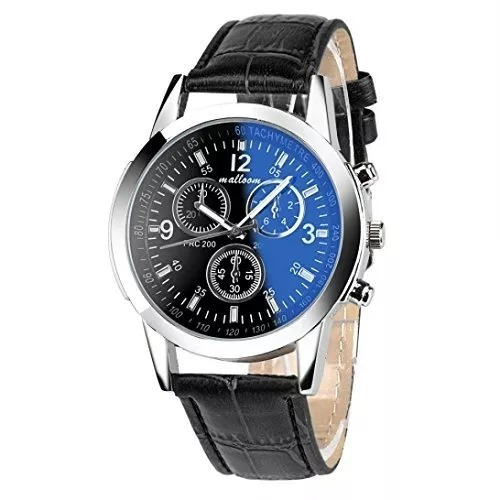 Relógio Luxo Masculino Geneva Pulso Social Pulseira Couro