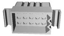 Pin Hembra Conector Montaje Panel PLG 15p Matriz