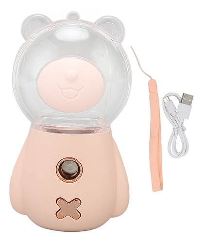 Tanque De Água Visível Mini Face Pink 300ml Usb Abs Pc Silic