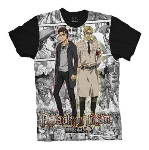 Camiseta De Shingeki No Kyojin Anime