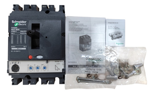 Disjuntor Nsx160n Micrologic 2.2g 160a 3p - Schneider