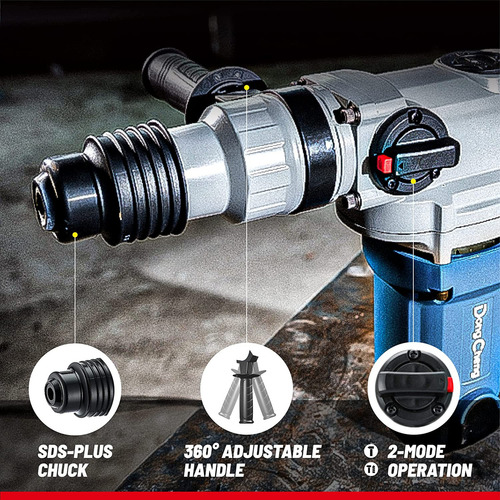 Dongcheng 1-1/8 Sds-plus 9.2amp Heavy Duty Rotary Hammer Dri