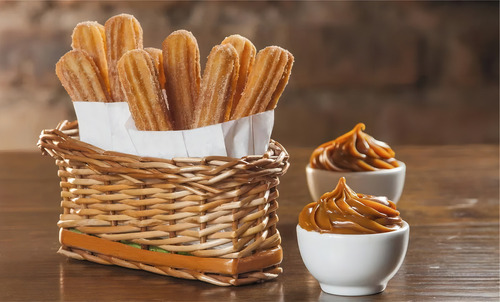 Kit Churros 1 Masseira Engrenagem E 4 Doceiras De 2 Litros Alumínio R2 + 3 Estrelas