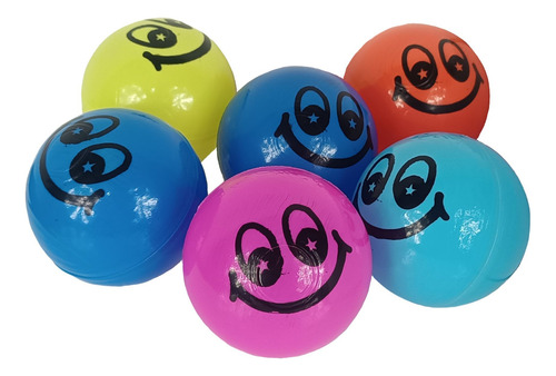 10 Pelotas De Plastico Para Alberca Con Estampado Sonrisa