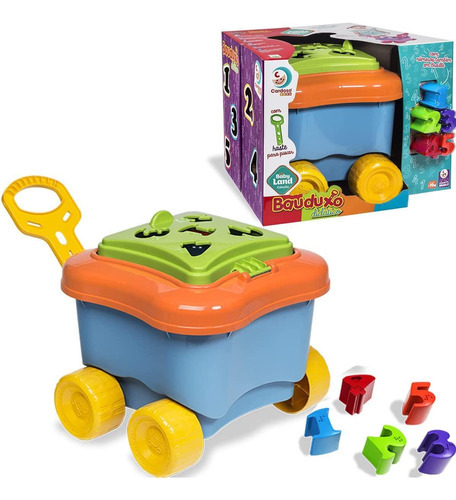 Brinquedo Educativo Bauduxo Didático Azul Menino Cardosotoys