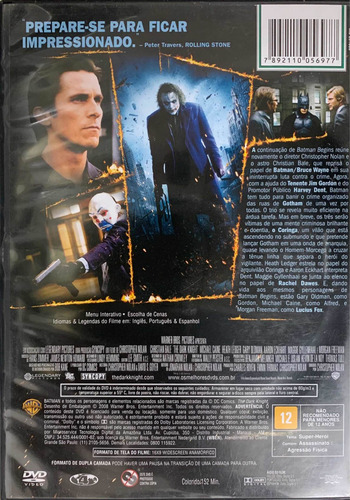 Imagem 2 de 4 de Dvd - Filme - O Cavaleiro Das Trevas