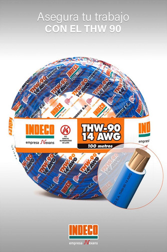 Rollo Cable Indeco Thw 14 Awg