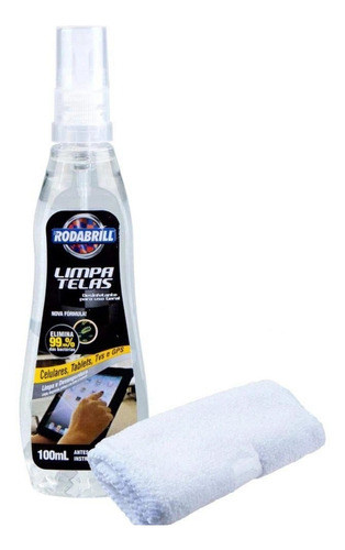 Imagem 2 de 4 de Kit Limpa Telas Rodabrill 100ml