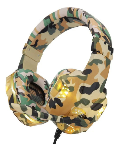 Audífonos Gamer Soyto 830  Micrófono Camuflaje Videojuegos