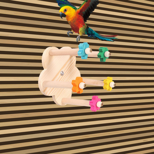 Percha Para Pájaros, Juguete Giratorio Para Pájaros