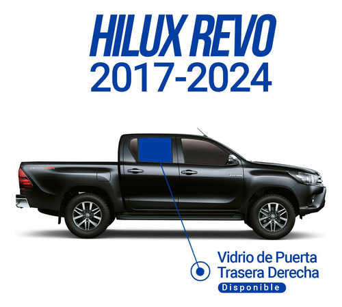 Vidrio Puerta Trasera Derecha Toyota Hilux Revo 2017-24