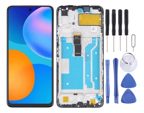 Sjpm Pantalla Lcd+pantalla Táctil Con Marco Para Huawei Y7a