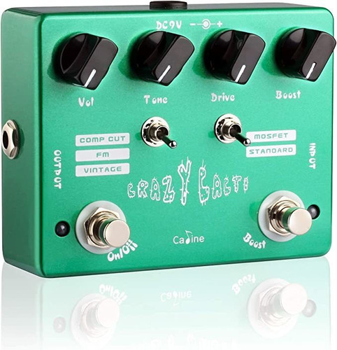 Pedal De Efecto De Guitarra Overdrive Caline Crazy Cacti Cp.