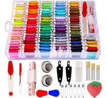 Comprar 200 Piezas + Hilo De Bordar Hilos De Punto De Cruz, Kit...
