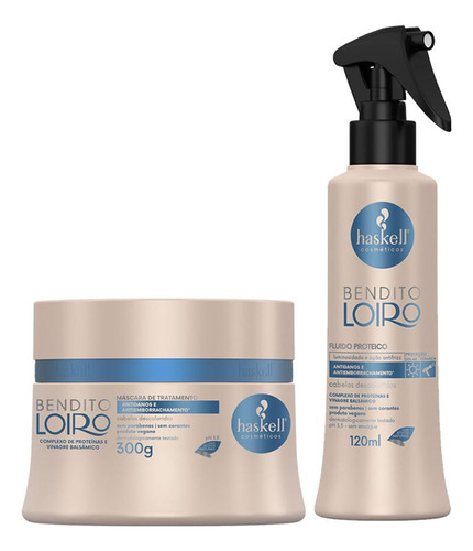 Kit Bendito Loiro Haskell - Máscara 300g + Fluído 120ml