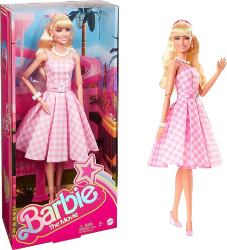 Muñeca Barbie La Pelicula The Movie Perfect Day Vestido Rosa