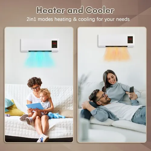 Calefactor Y Enfriador 2 En 1 Portátil De Pared Y Mesa | Cuotas sin interés