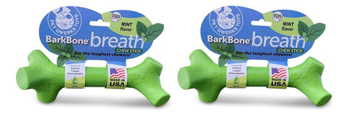 Paquete De 2 Juguetes Para Perros Barkbone Breath Chew Stick