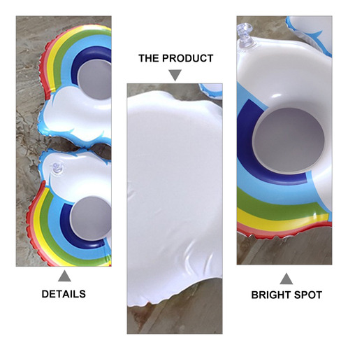 Soporte Inflable Para Flotadores, 4 Unidades, Portavasos Y N