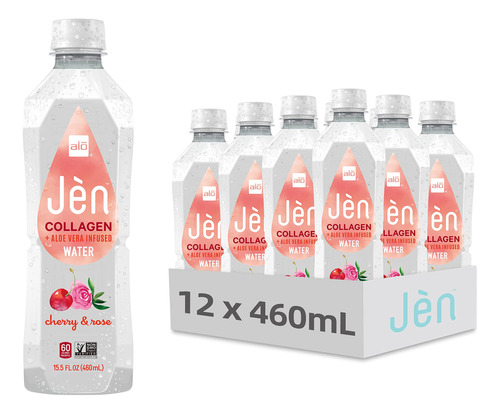 Alo Jen Colageno + Agua Con Infusion De Aloe Vera, Cereza +