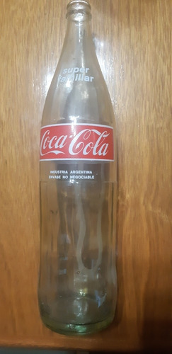 Botella Antigua De Coca Cola De 1 Litro Super Familiar